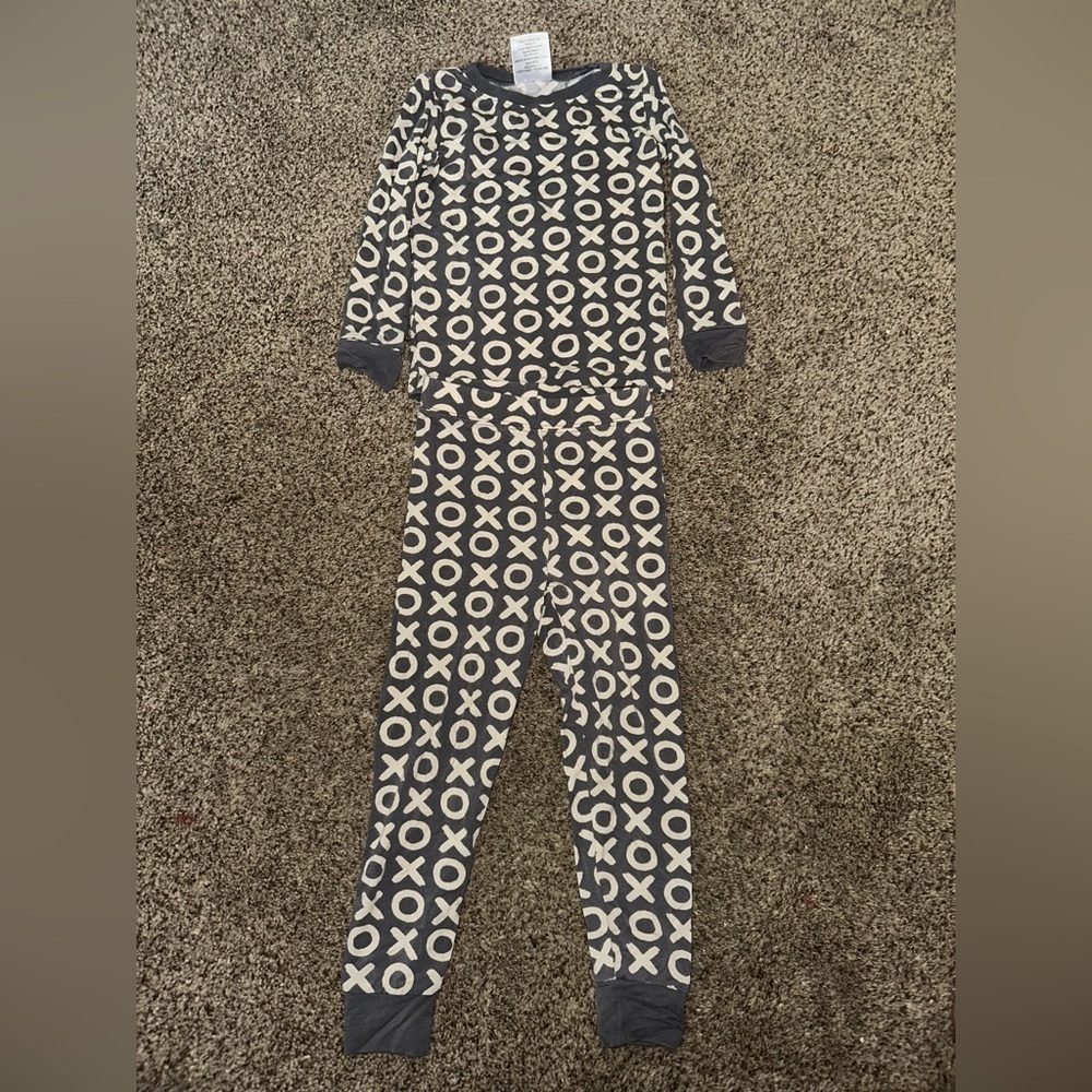 Children's XO Pattern Bamboo Pajama set